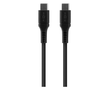 Kabel USB FIXED Kabel Liquid Silicone USB-C/USB-C 2m 60W czarny